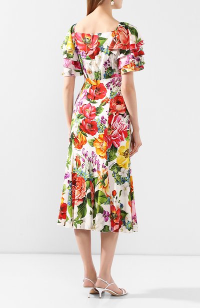 Шелковое платье DOLCE & GABBANA, арт. F6H2NT/FSAZM, фото 4