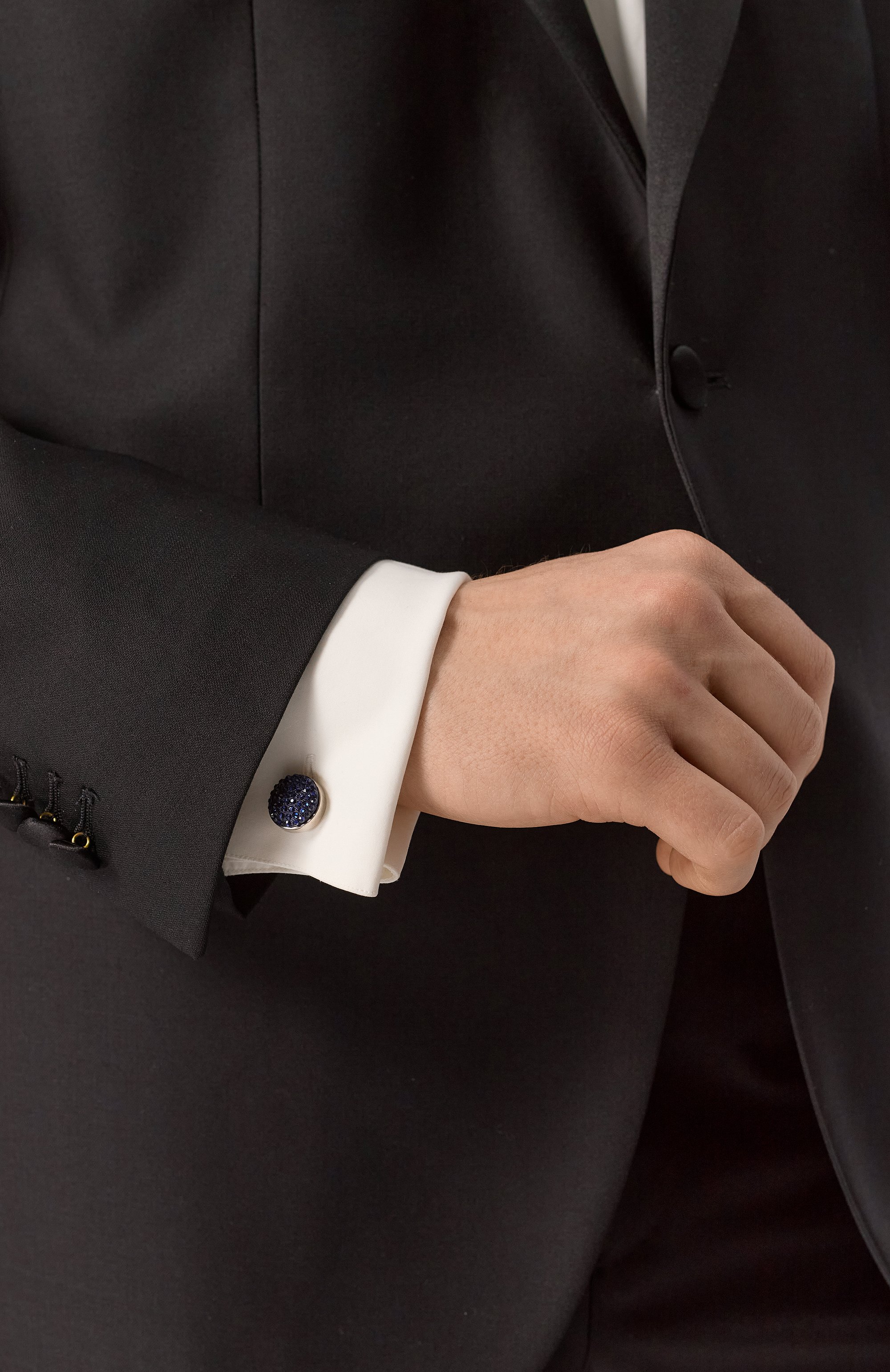 Запонки GIORGIO ARMANI темно-синего цвета по цене 67650 руб., арт. 53M501 4F501, фото 2 Запонки GIORGIO ARMANI, арт. 53M501 4F501, фото 2