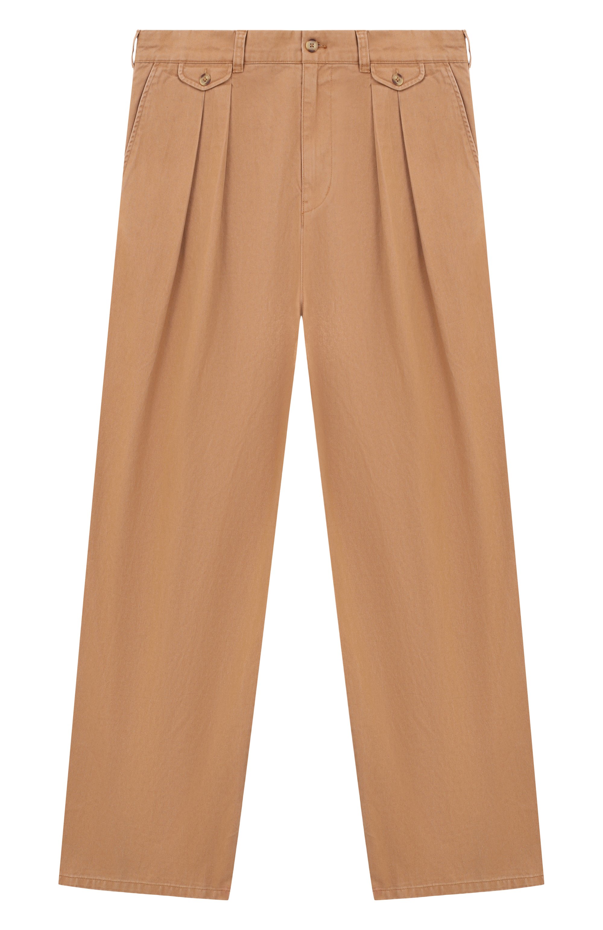 Хлопковые брюки ГОША РУБЧИНСКИЙ, арт. P_0201_BEIGE, фото 1