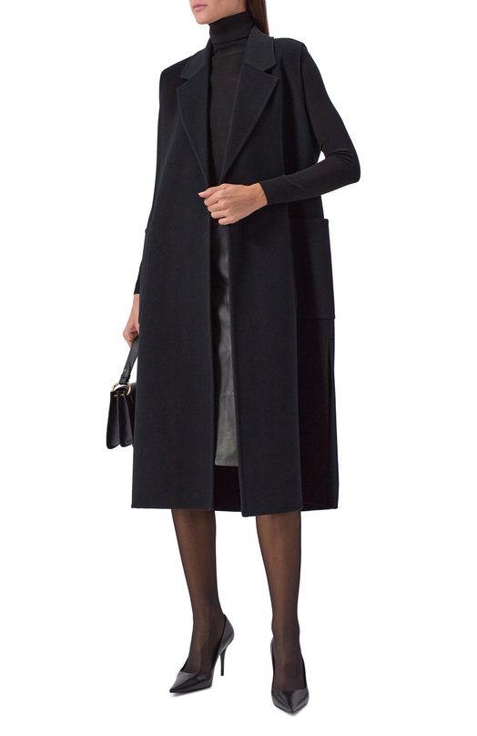 Шерстяной жилет Ivy Oak I0111126/CLARISSA Чёрный  I0111126/CLARISSA Фото 2