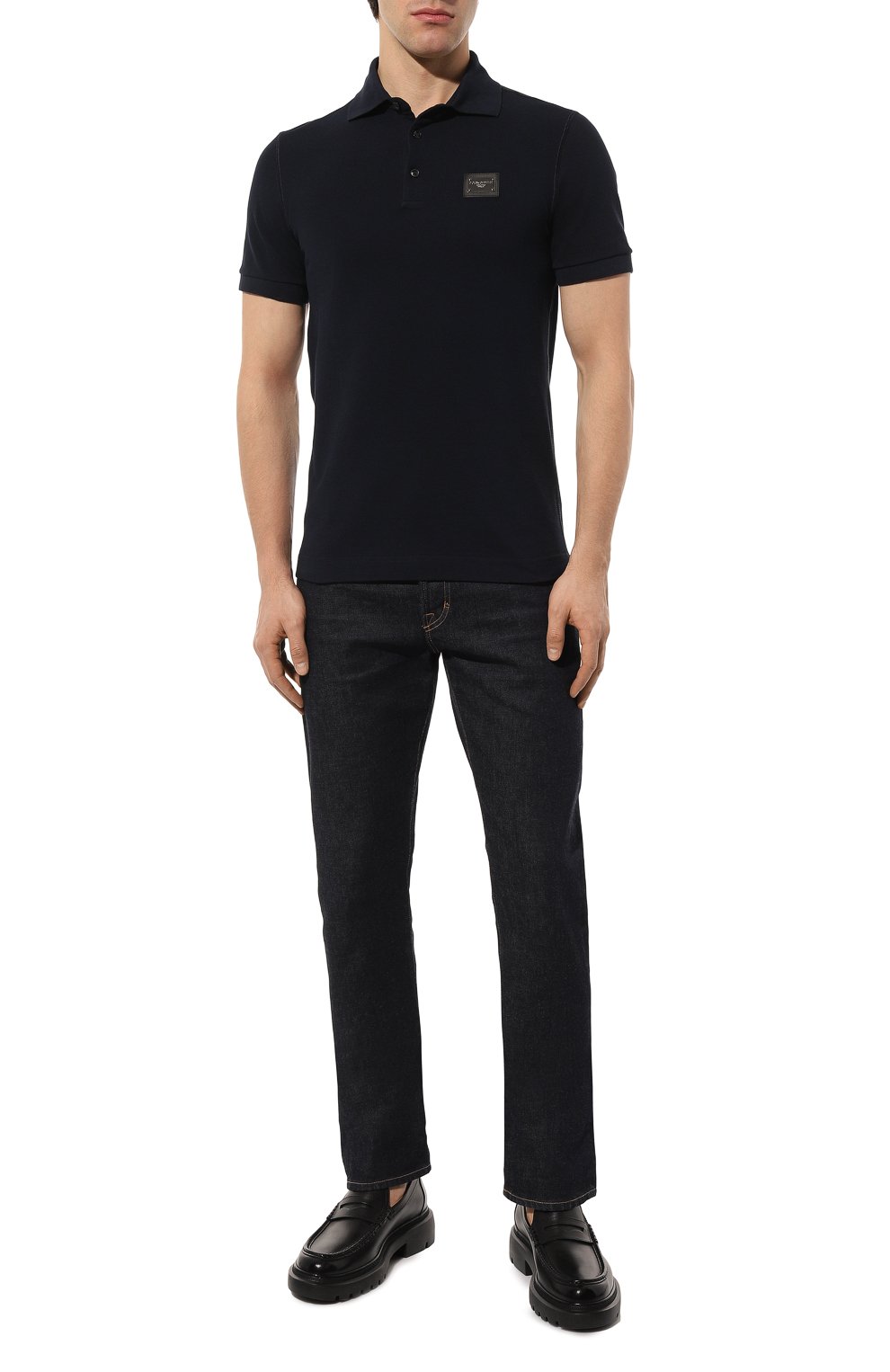 Хлопковое поло DOLCE & GABBANA, арт. G8PL4T/G7F2H, фото 2