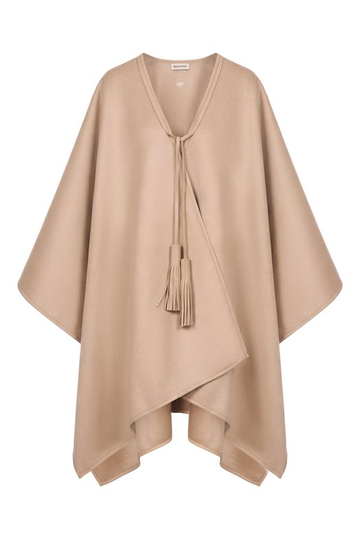 Шерстяное пончо EDOMO C010102FW2526 Бежевый C010102FW2526