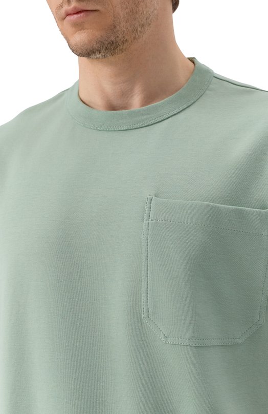 Хлопковая футболка BOSS 50554243 Зелёный  50554243 Фото 5