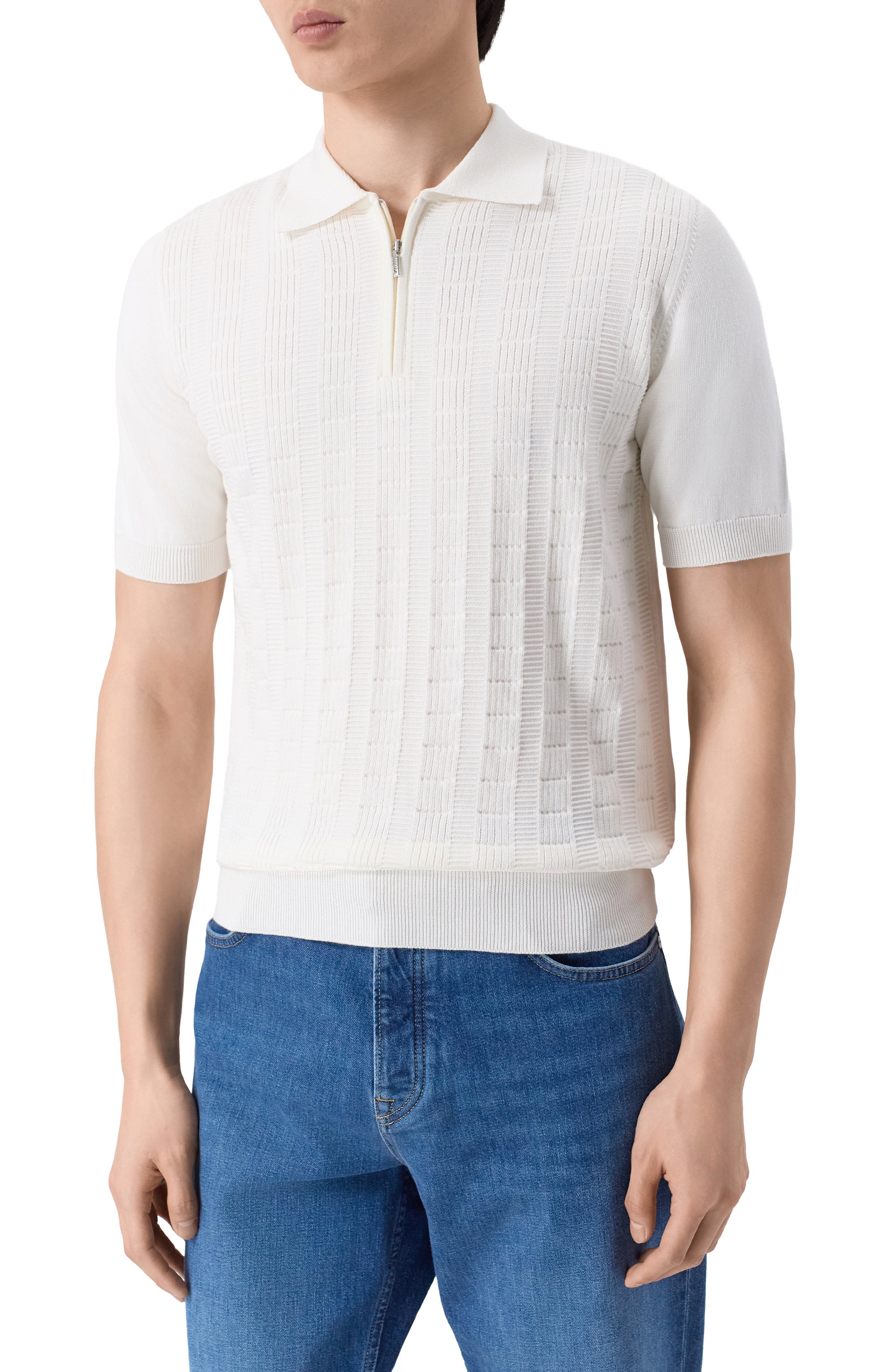 Поло из хлопка и шелка ZILLI, арт. KZP002M0142VLAP00, фото 3