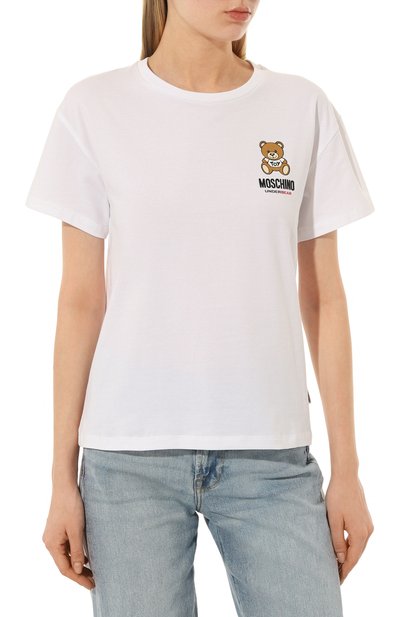 Хлопковая футболка MOSCHINO, арт. 231V6/V0784/4410, фото 3