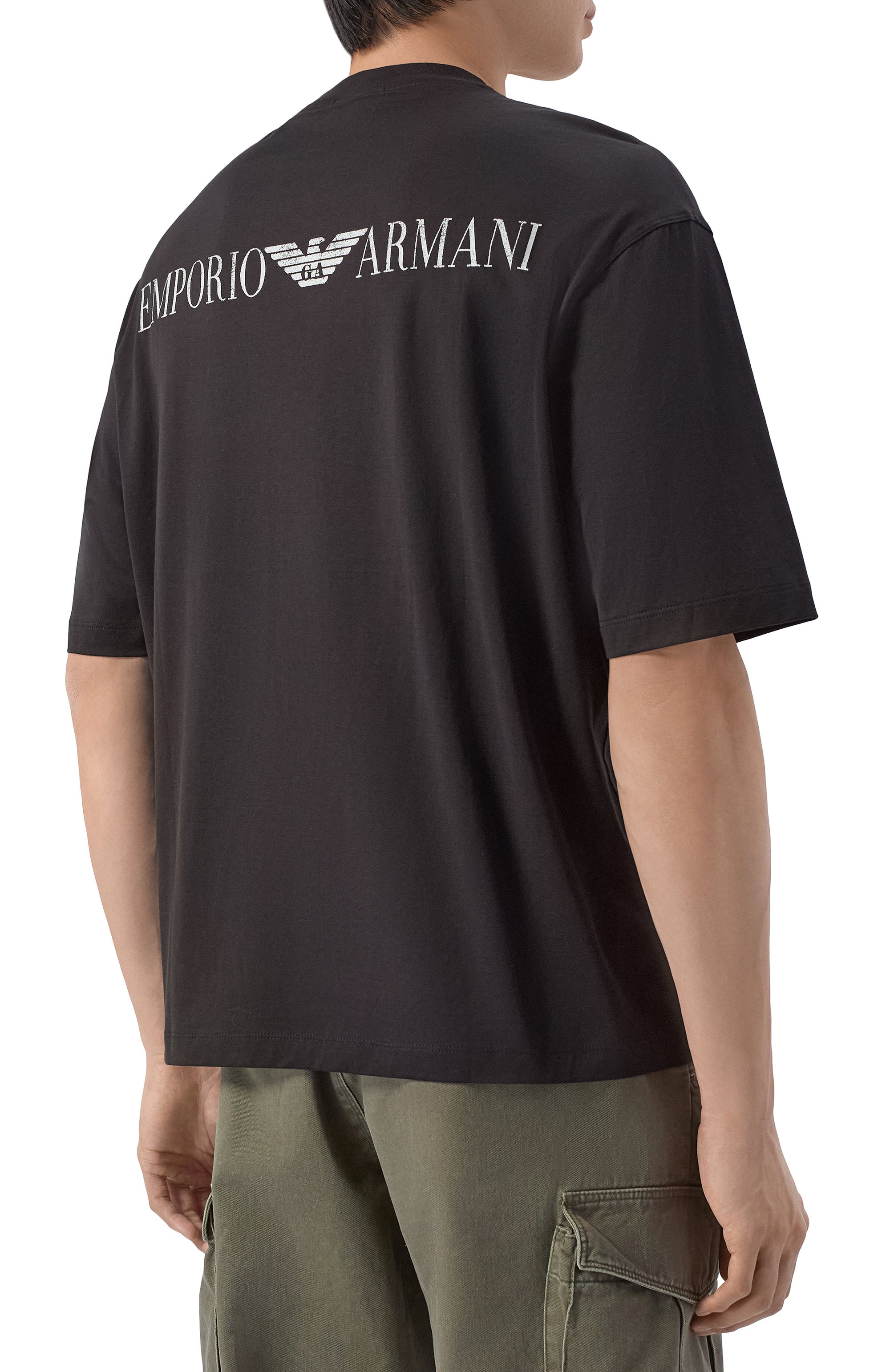 Хлопковая футболка EMPORIO ARMANI, арт. EM005277/AF24470, фото 4