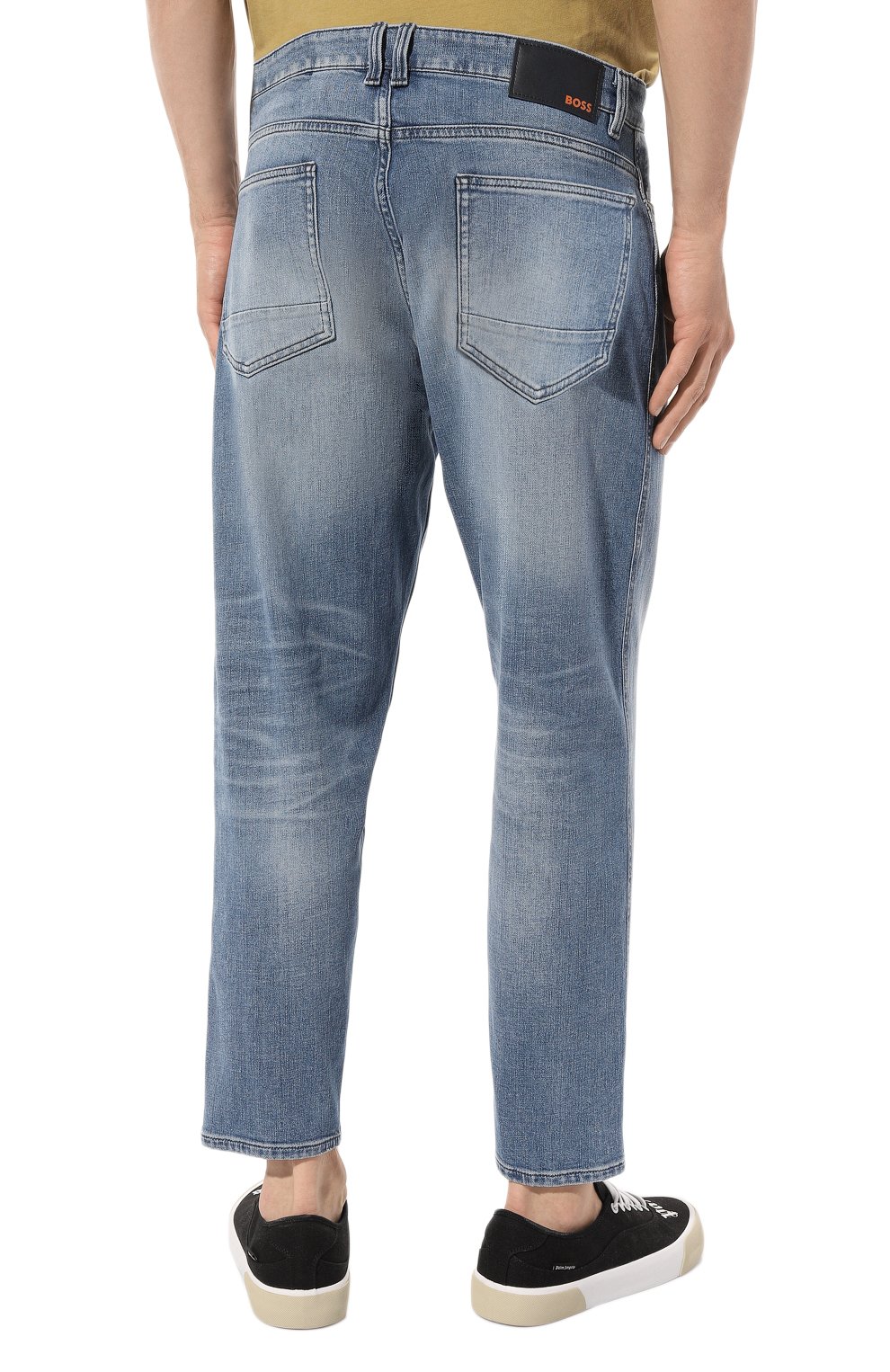 Джинсы BOSS ORANGE голубого цвета по цене 15000 руб., арт. 50496007, фото 4 Джинсы BOSS ORANGE, арт. 50496007, фото 4