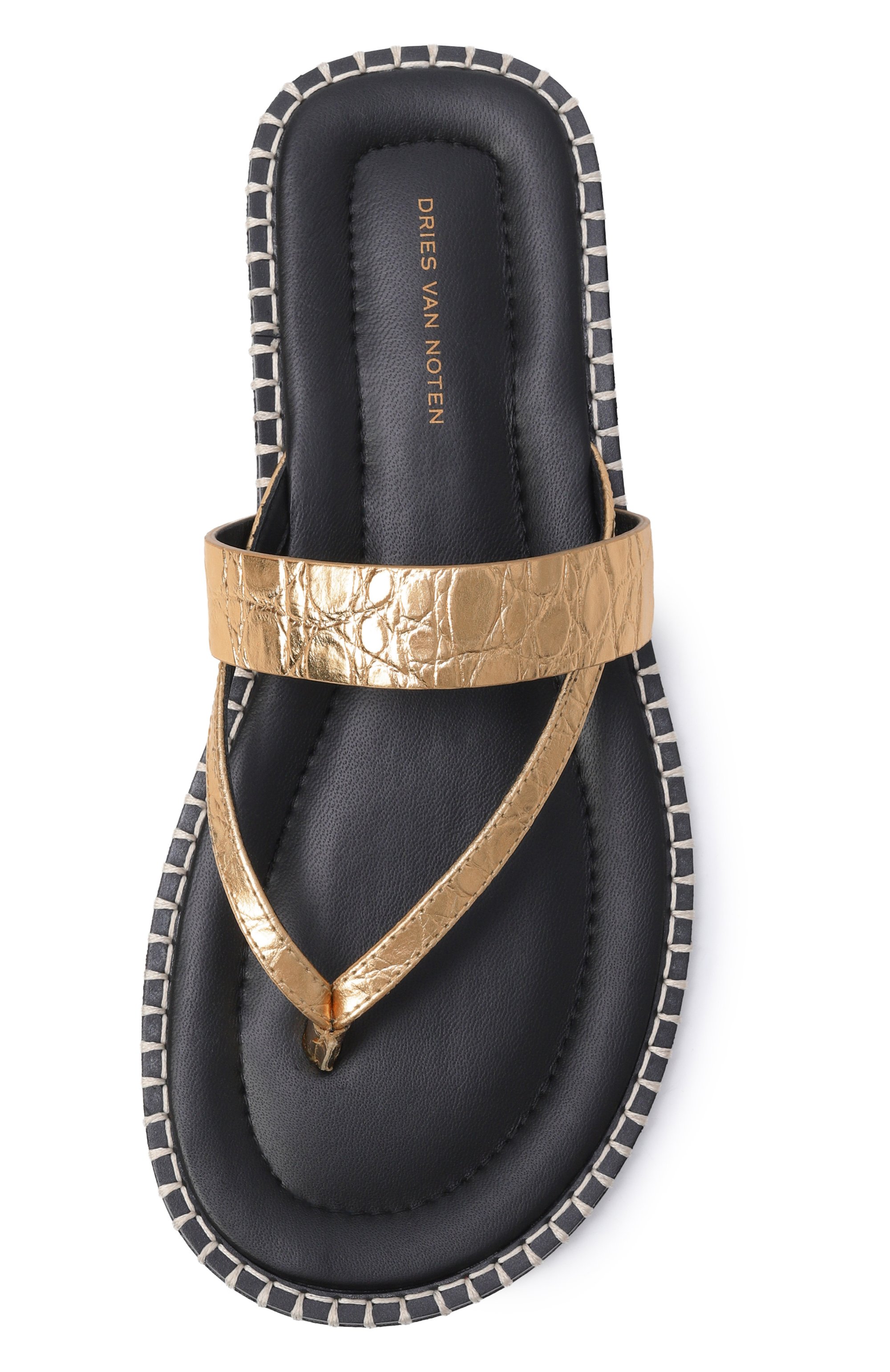 Кожаные шлепанцы DRIES VAN NOTEN, арт. 011774/0597, фото 6