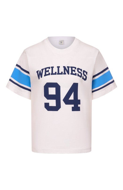 Хлопковая футболка Sporty and Rich T0039620037WH01 Белый T0039620037WH01