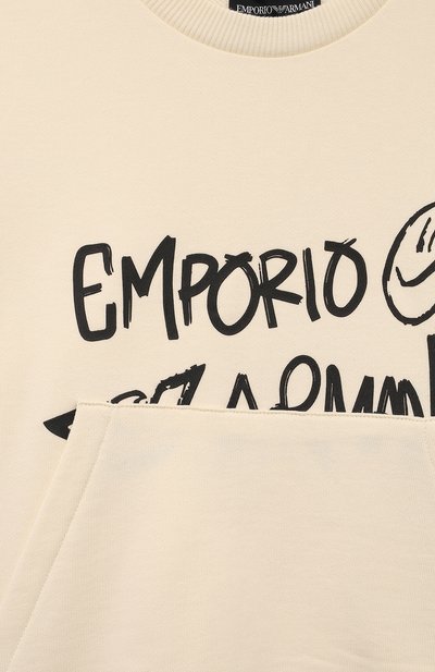 Хлопковый свитшот EMPORIO ARMANI, арт. EG000013/AF10381, фото 3