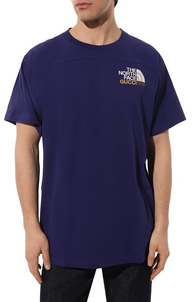 Хлопковая футболка the north face x gucci GUCCI, арт. 671443 XJDRB, фото 3
