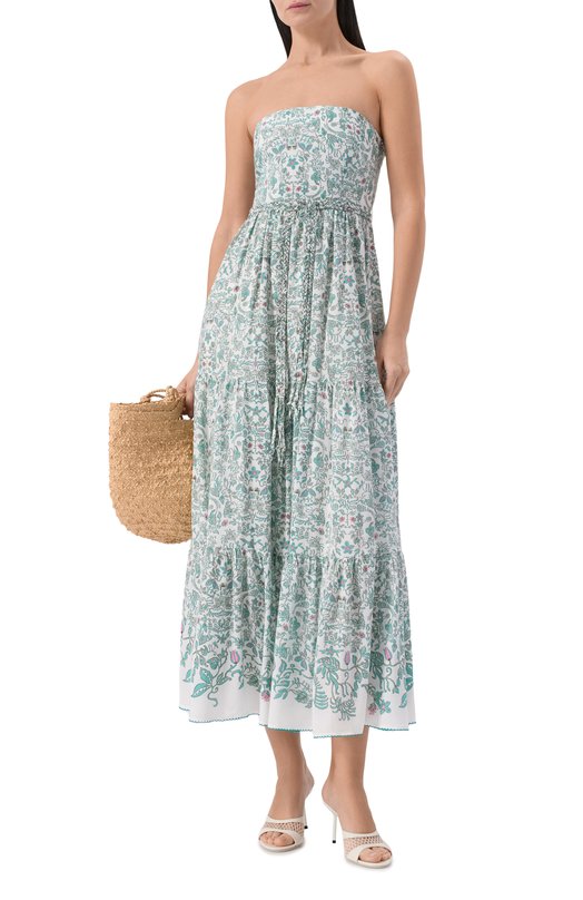 Платье из вискозы Poupette St Barth WTMR26LVPTWG Зелёный  WTMR26LVPTWG Фото 2