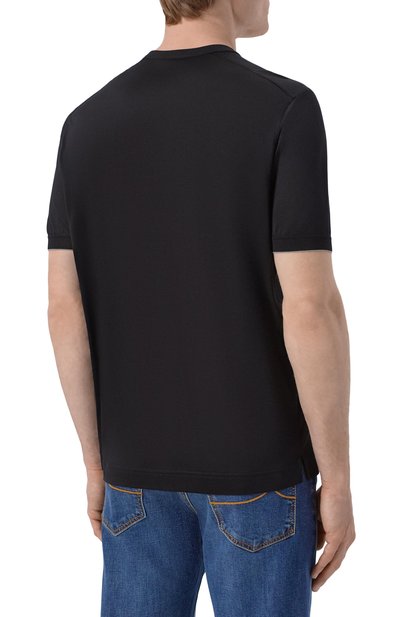 Шелковая футболка STEFANO RICCI, арт. K919512G10/R25190_001, фото 4