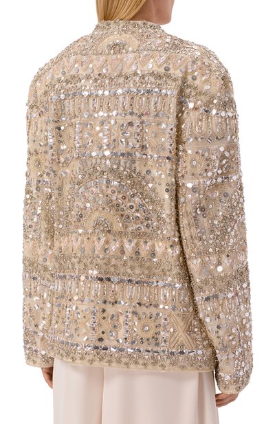 Жакет с отделкой бисером и пайетками ZUHAIR MURAD, арт. RJK26027/INST000, фото 4