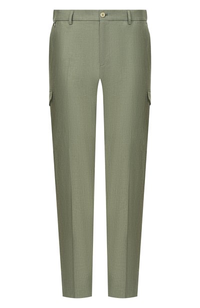 Мужские брюки-карго изо льна и шерсти STEFANO RICCI, арт. M1T6100142/B127HA