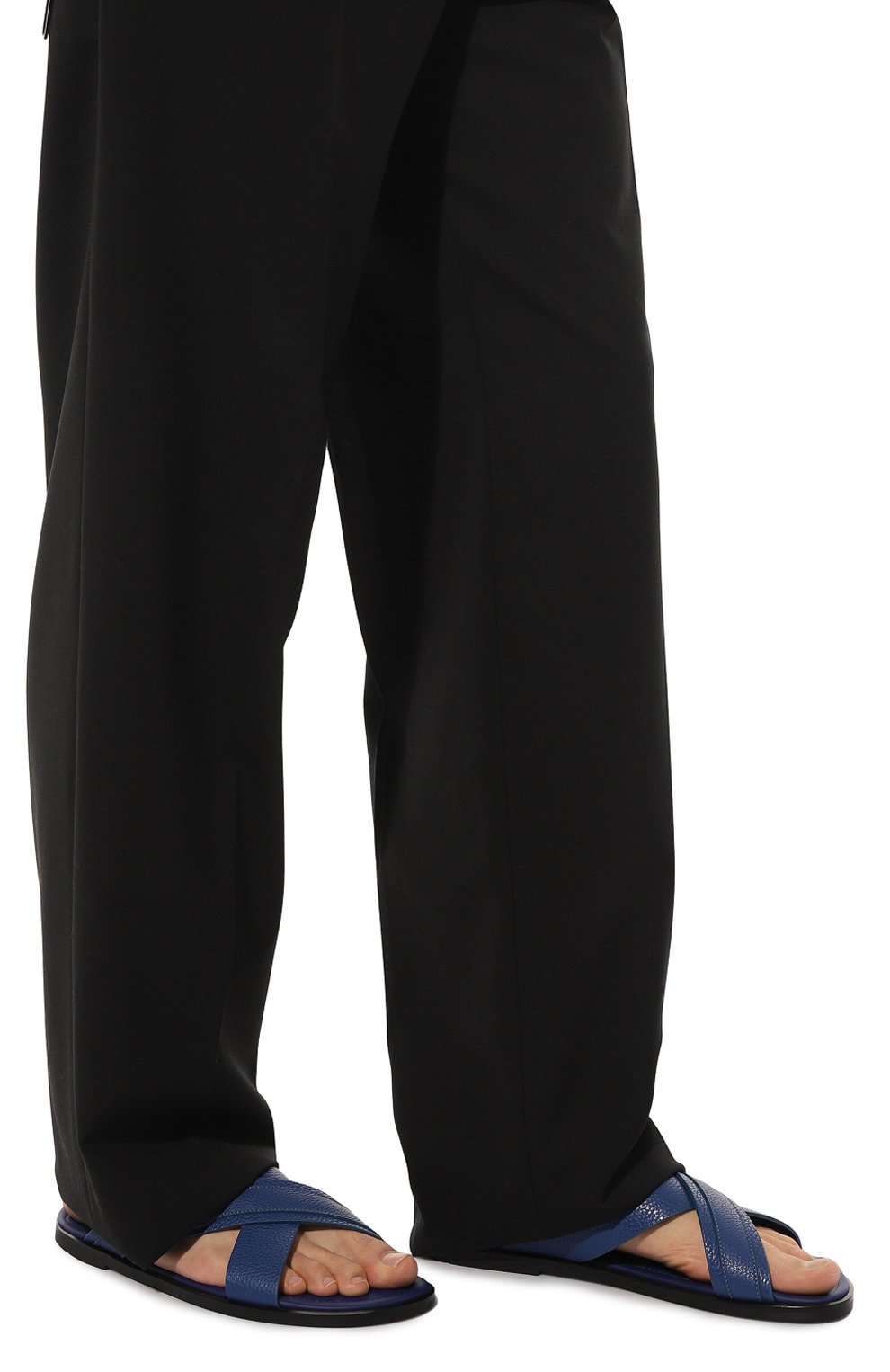 Кожаные шлепанцы GIORGIO ARMANI, арт. X2P045/XM838, фото 3