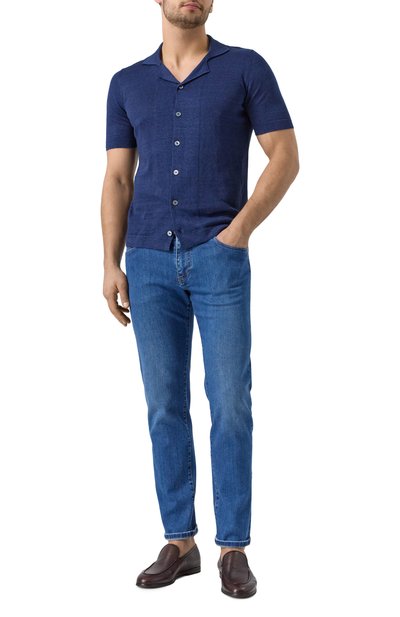 Рубашка изо льна и хлопка GRAN SASSO, арт. 57184/18637, фото 2