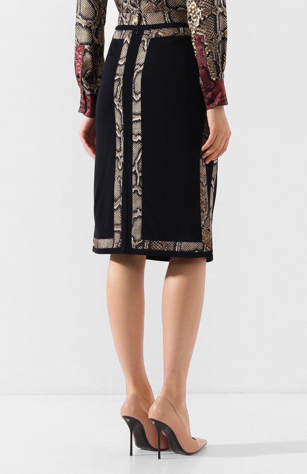 Юбка из вискозы VICTORIA BECKHAM, арт. SK MID 31006B, фото 4