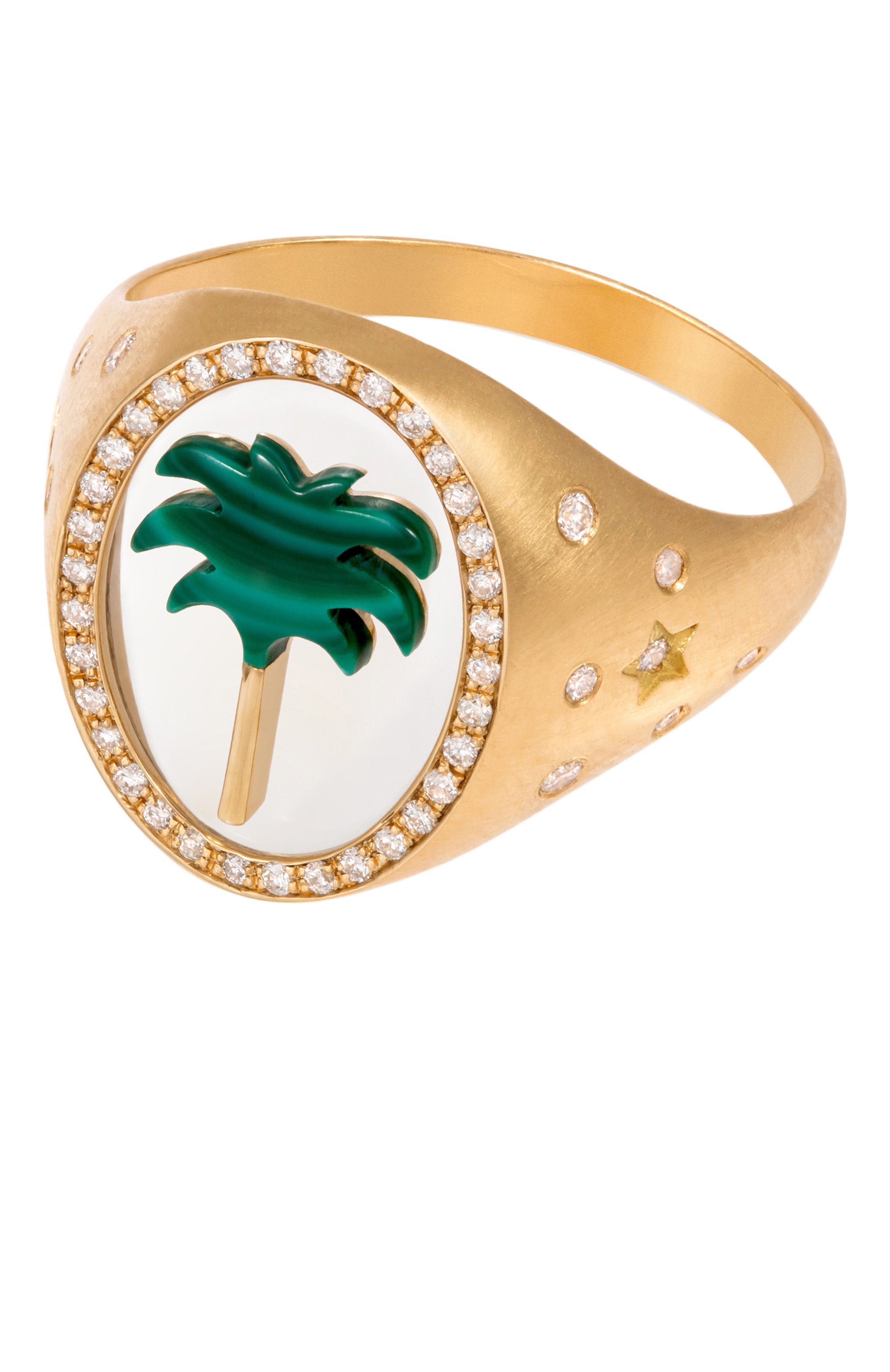 Кольцо L'ATELIER NAWBAR бесцветного цвета по цене 276000 руб., арт. R39PM, фото 1 Кольцо L'ATELIER NAWBAR, арт. R39PM, фото 1