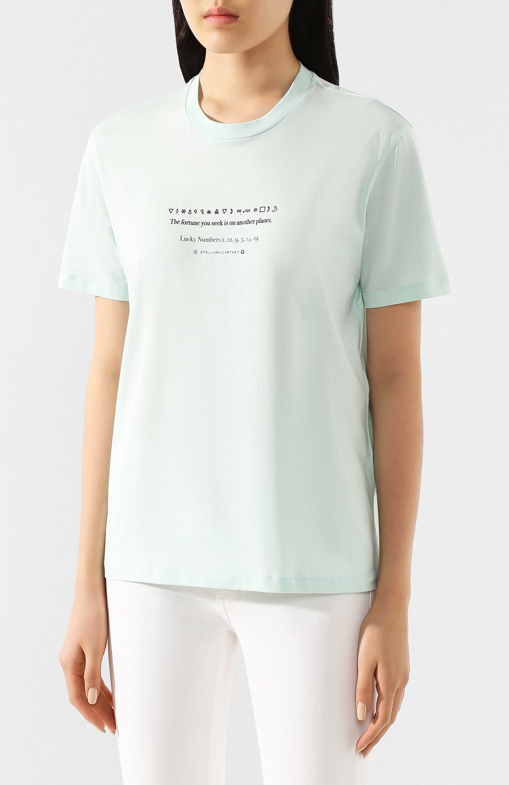 Хлопковая футболка STELLA MCCARTNEY, арт. 381701/SNW72, фото 3
