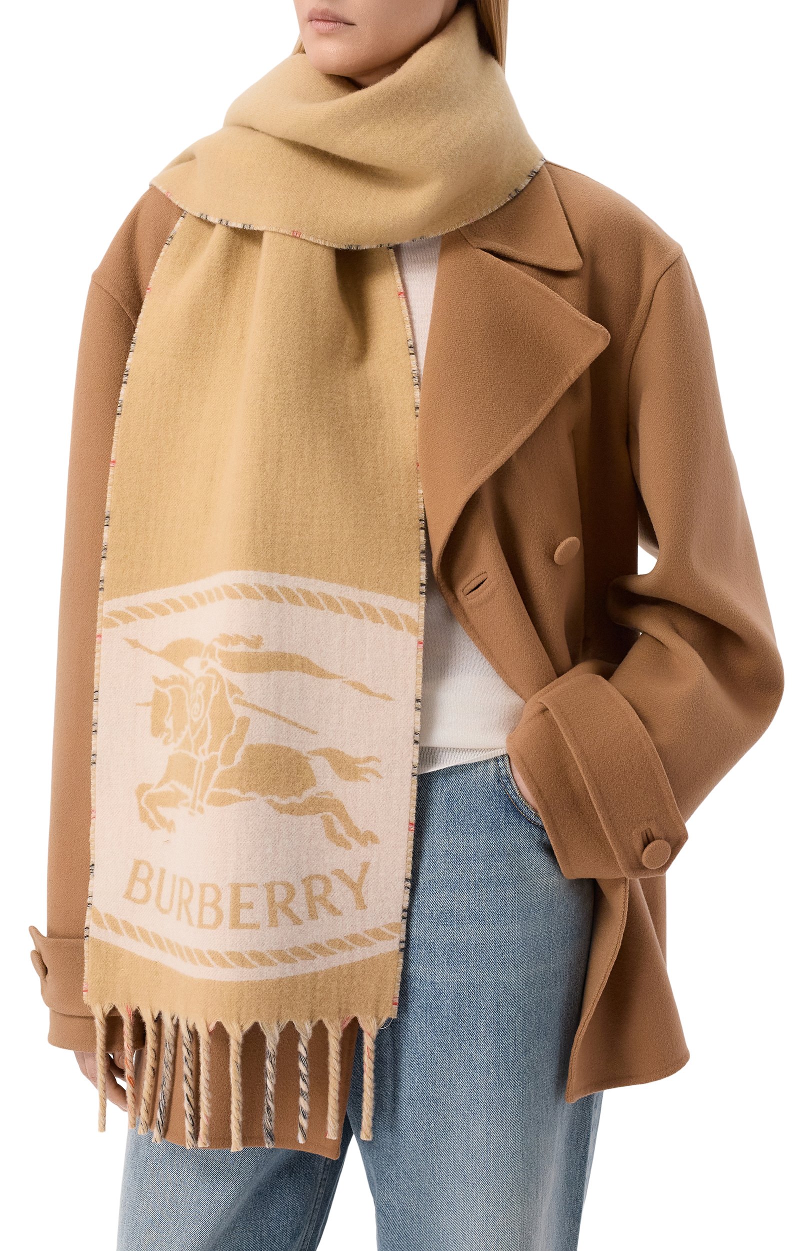 Двусторонний шарф BURBERRY, арт. 8136836, фото 2