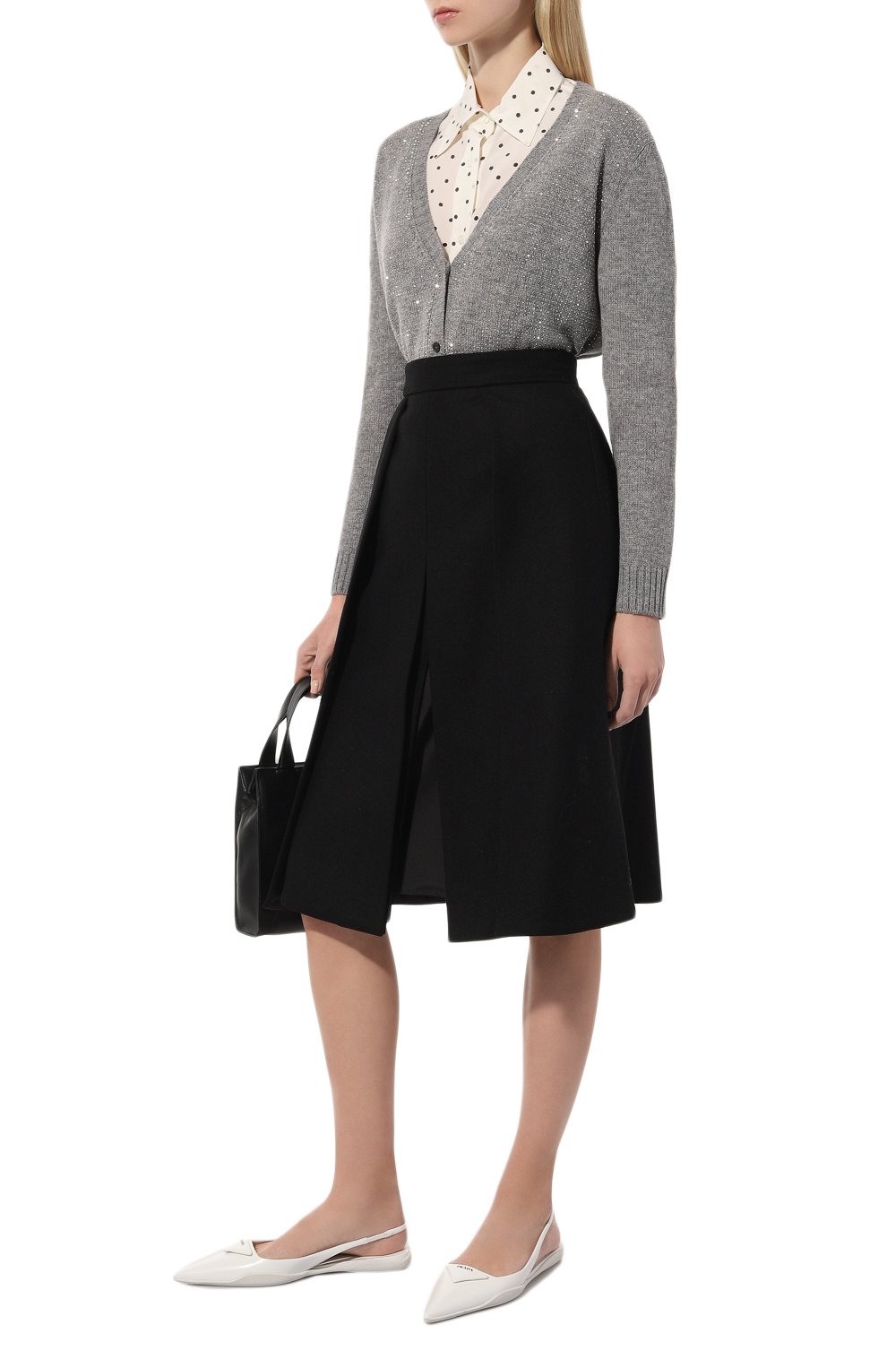 Юбка из шерсти и кашемира PRADA, арт. P112T-1ZFF-F0002-212, фото 2