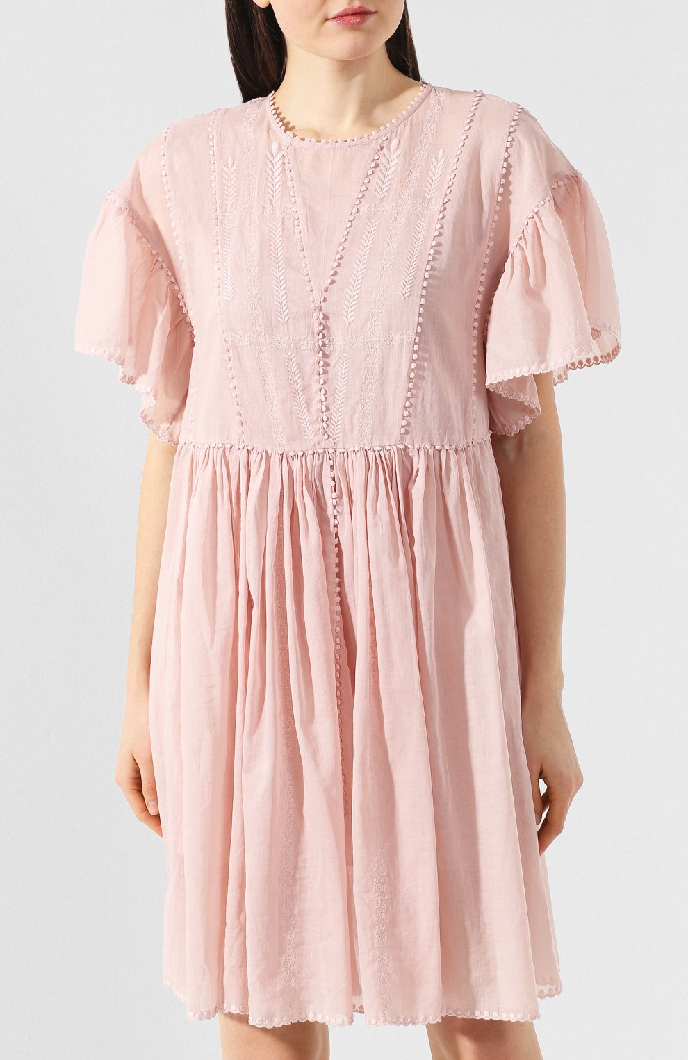Хлопковое платье ISABEL MARANT ETOILE, арт. R01261-19P023E/ANNAELLE, фото 3