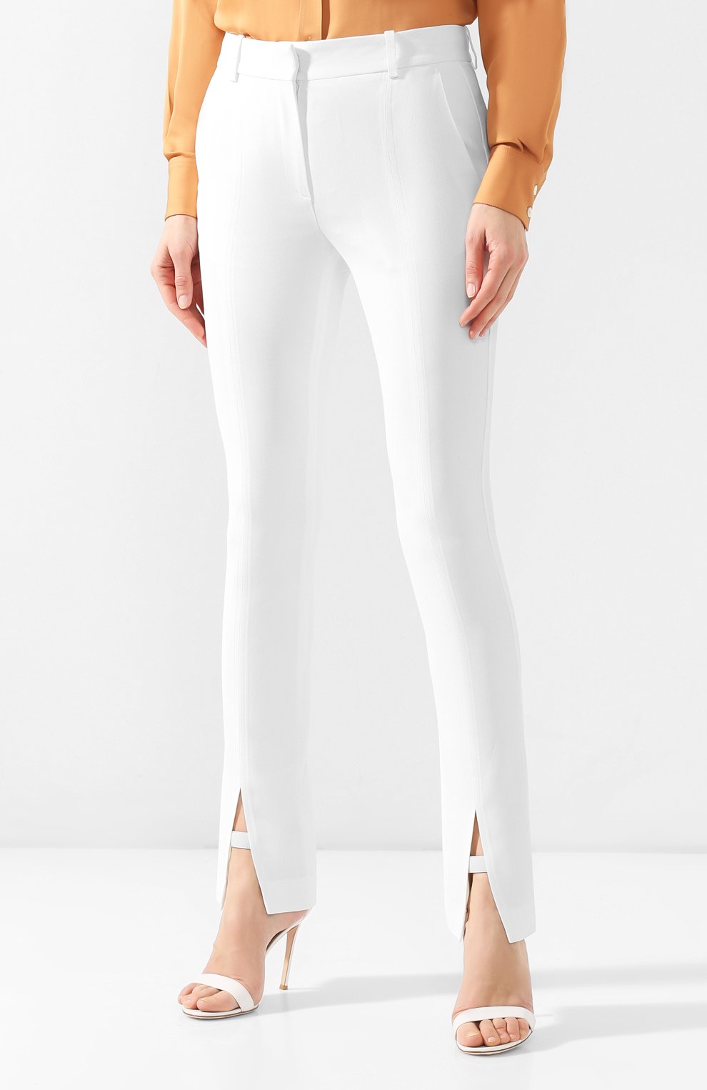 Брюки с разрезами VICTORIA BECKHAM, арт. TR SLM 2809 MSS19 FLUID CADY, фото 3