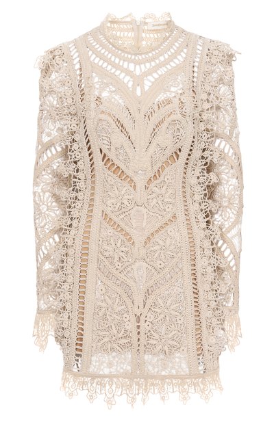 Женское платье из хлопка и вискозы ZIMMERMANN, арт. 3133DS251