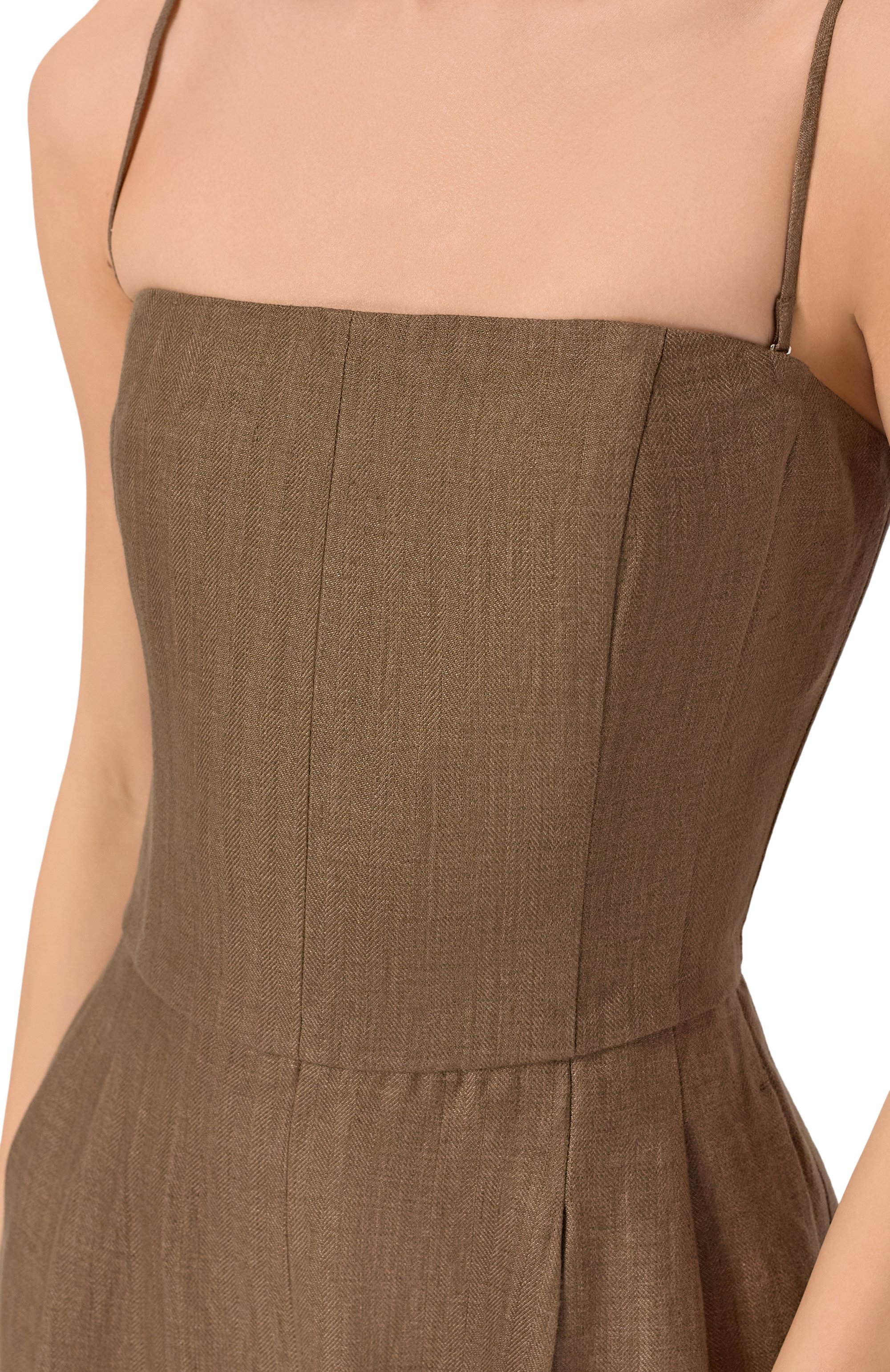 Льняной комбинезон 12 STOREEZ, арт. 138080, фото 4