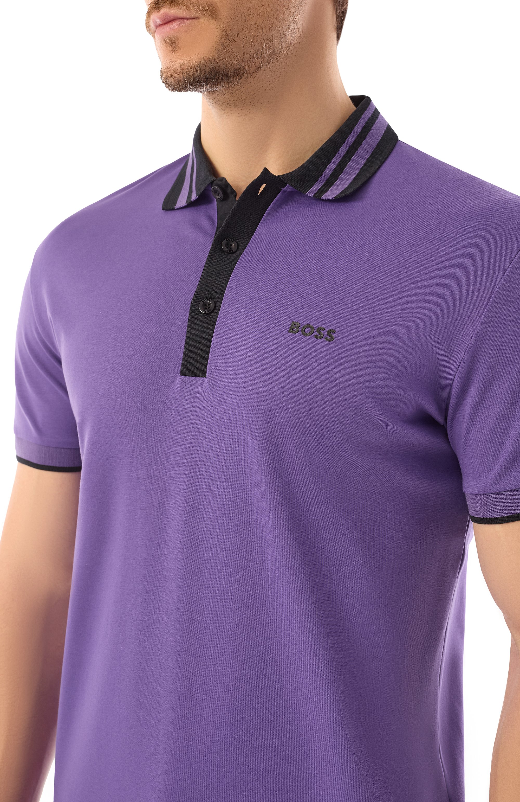 Хлопковое поло BOSS GREEN, арт. 50533272, фото 5