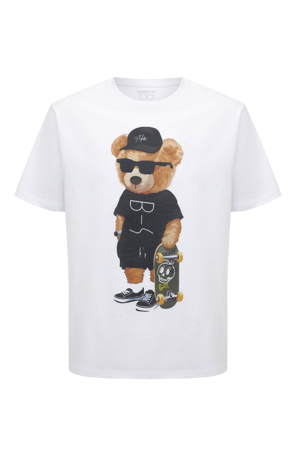 Хлопковая футболка BISIBIGLIO, арт. 0RS0 BLACK/2212 RIF (C0TT0NE PESANTE), фото 1