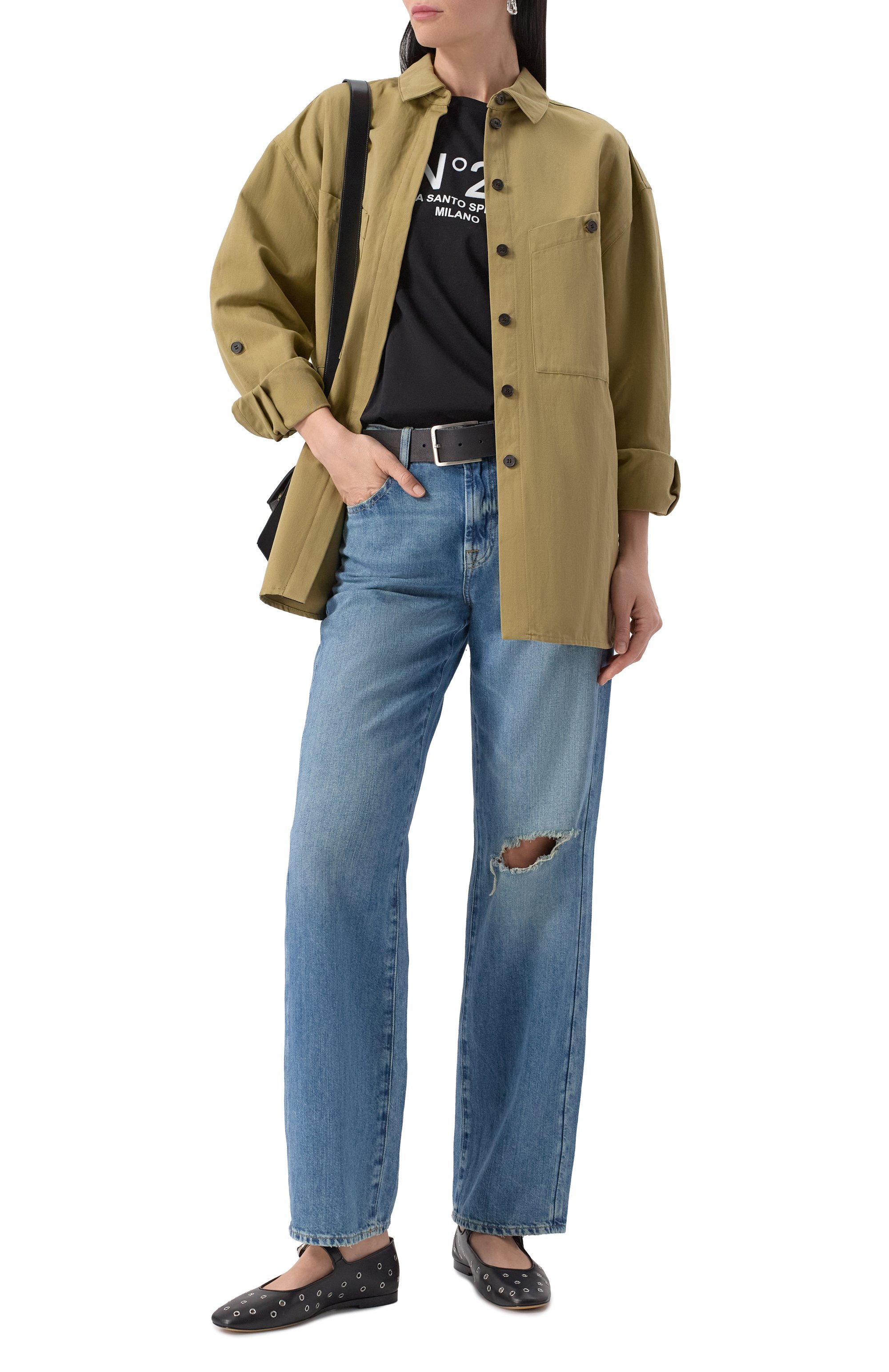 Рубашка из хлопка и льна IRO, арт. WP18N0LANI, фото 2