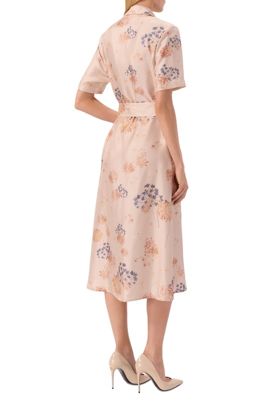 Шелковое платье Colombo AB00358/F/T0666-11-2E Бежевый  AB00358/F/T0666-11-2E Фото 3