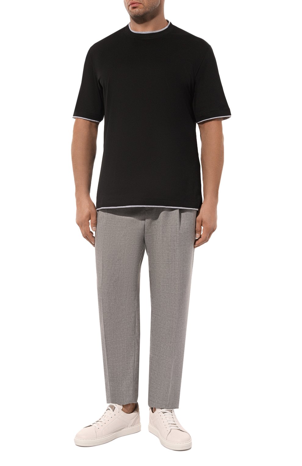 Хлопковая футболка BRUNELLO CUCINELLI, арт. M0B137427W, фото 2