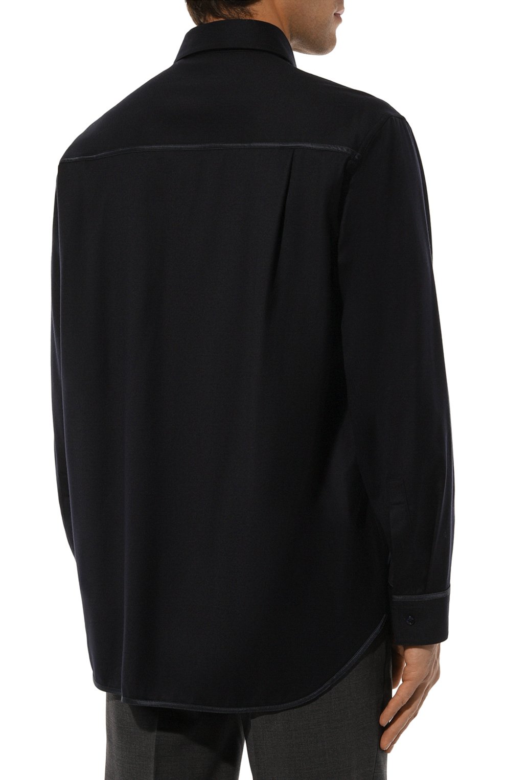 Рубашка из шерсти и шелка ZILLI, арт. SP0H01M024591001A, фото 4