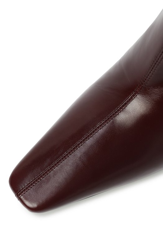 Кожаные ботильоны Jill 95 Saint Laurent 806674/AAEHW Бордовый  806674/AAEHW Фото 7