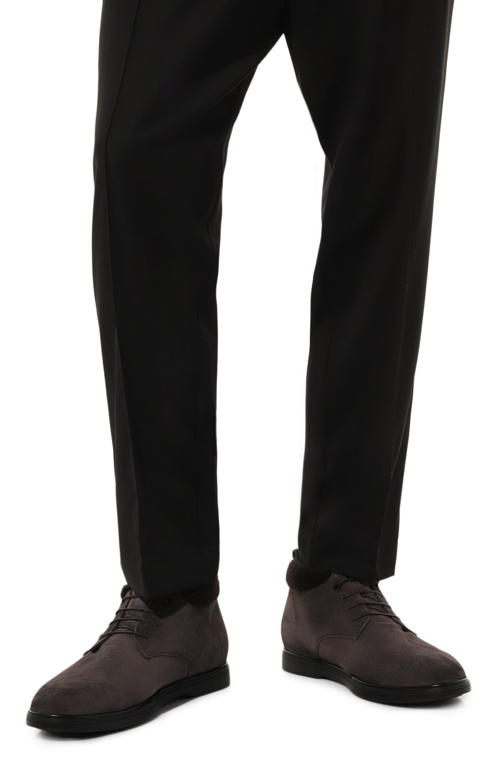 Замшевые ботинки STEFANO RICCI коричневого цвета по цене 137500 руб., арт. UC62_G4233/SDP, фото 3 Замшевые ботинки STEFANO RICCI, арт. UC62_G4233/SDP, фото 3