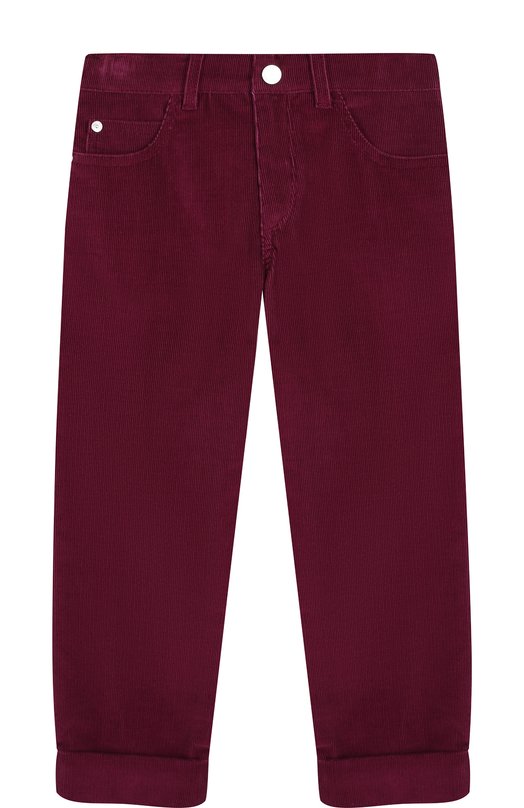 

Вельветовые брюки прямого кроя Loro Piana, Бордовый
