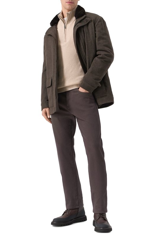 Джинсы Canali 91719/PD01239 Коричневый  91719/PD01239 Фото 2
