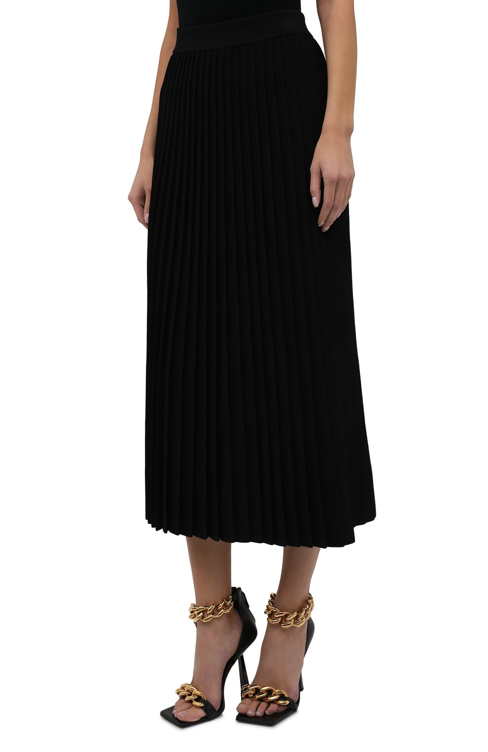 Юбка из вискозы BALENCIAGA черного цвета по цене 156500 руб., арт. 620998/T5133, фото 3 Юбка из вискозы BALENCIAGA, арт. 620998/T5133, фото 3