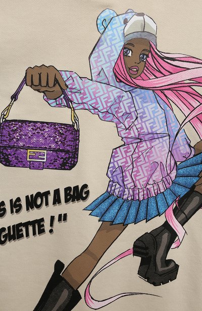 Хлопковое платье FENDI, арт. JFB611/5V0/4-6, фото 3