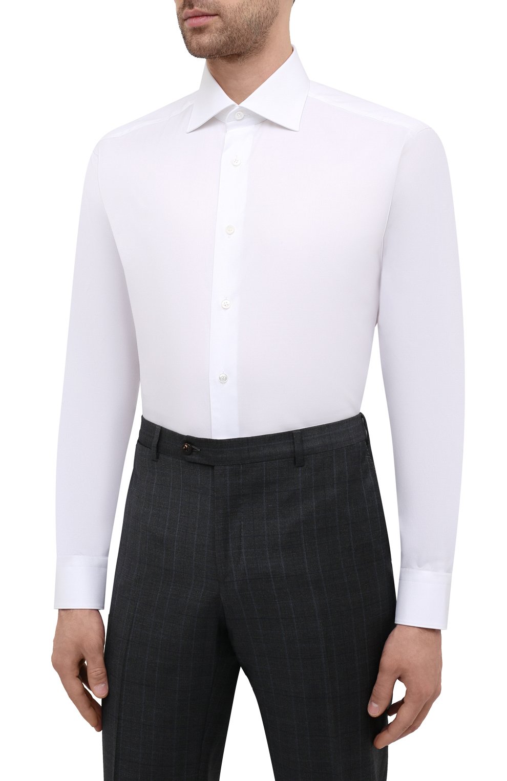 Хлопковая сорочка BRIONI, арт. RCA100/P004Q, фото 3
