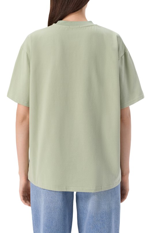 Хлопковая футболка Sasha Kim SK-00000612 Зелёный  SK-00000612 Фото 4