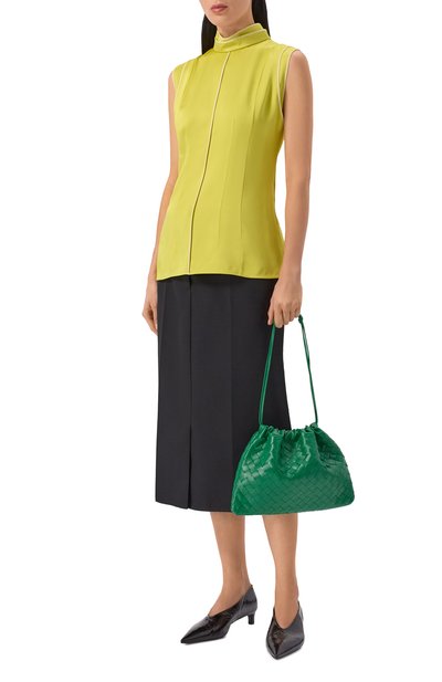 Сумка dustbag medium BOTTEGA VENETA зеленого цвета по цене 242500 руб., арт. 796728/V3IV1, фото 3 Сумка dustbag medium BOTTEGA VENETA, арт. 796728/V3IV1, фото 3
