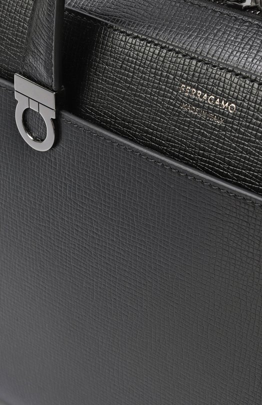 Кожаная сумка для ноутбука Ferragamo 241806/786555 Чёрный  241806/786555 Фото 3
