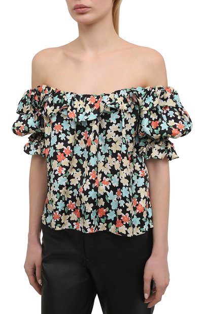 Шелковая блузка SAINT LAURENT, арт. 646229/Y5C61, фото 3