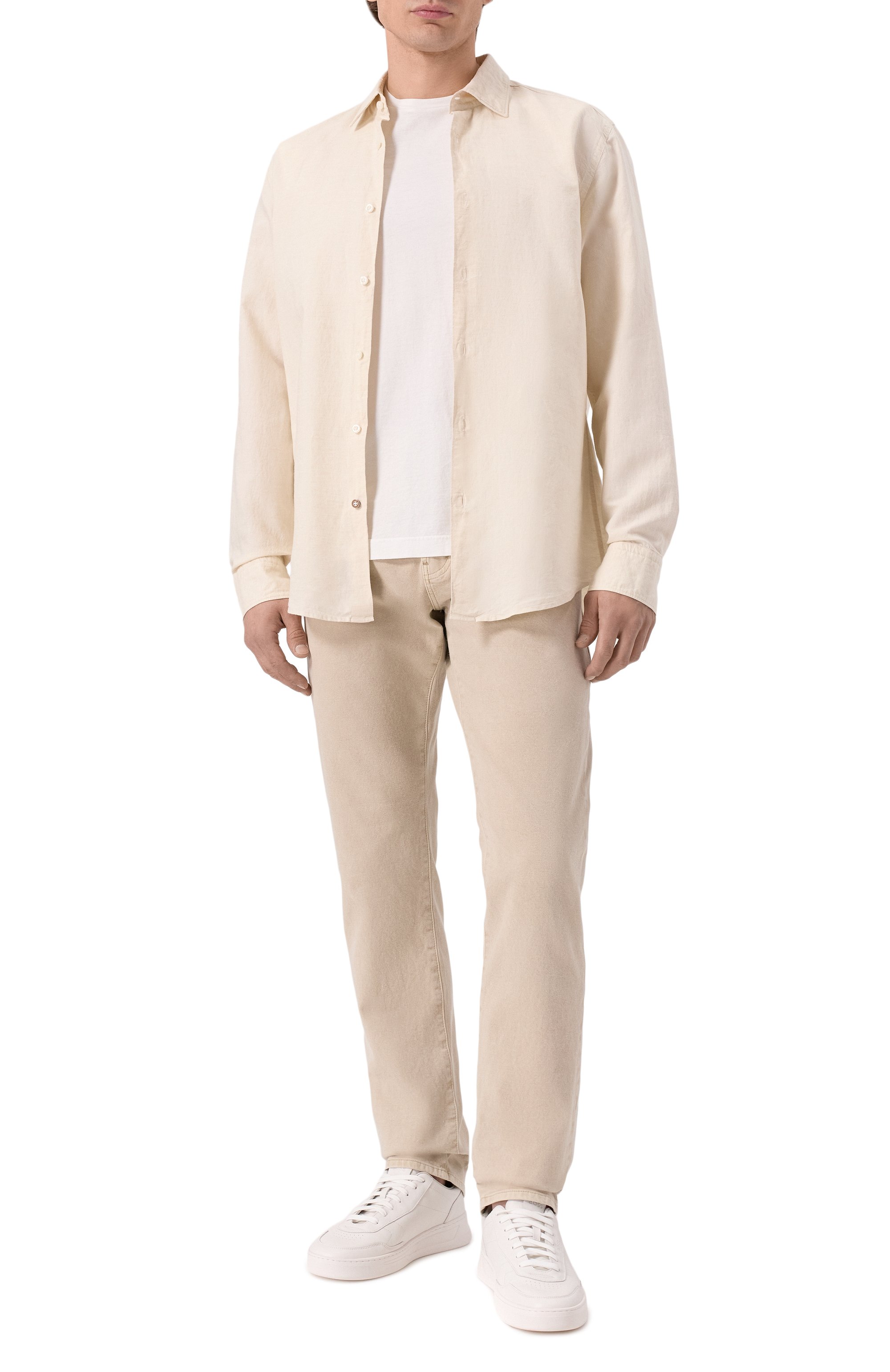 Рубашка изо льна и хлопка BOSS, арт. 50539531, фото 2