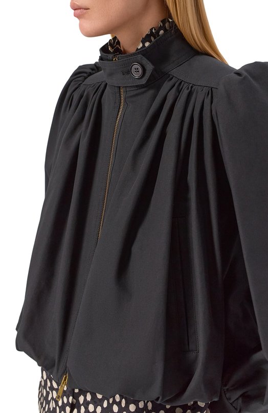 Хлопковая куртка Chloé CH26SVE20140 Чёрный  CH26SVE20140 Фото 5