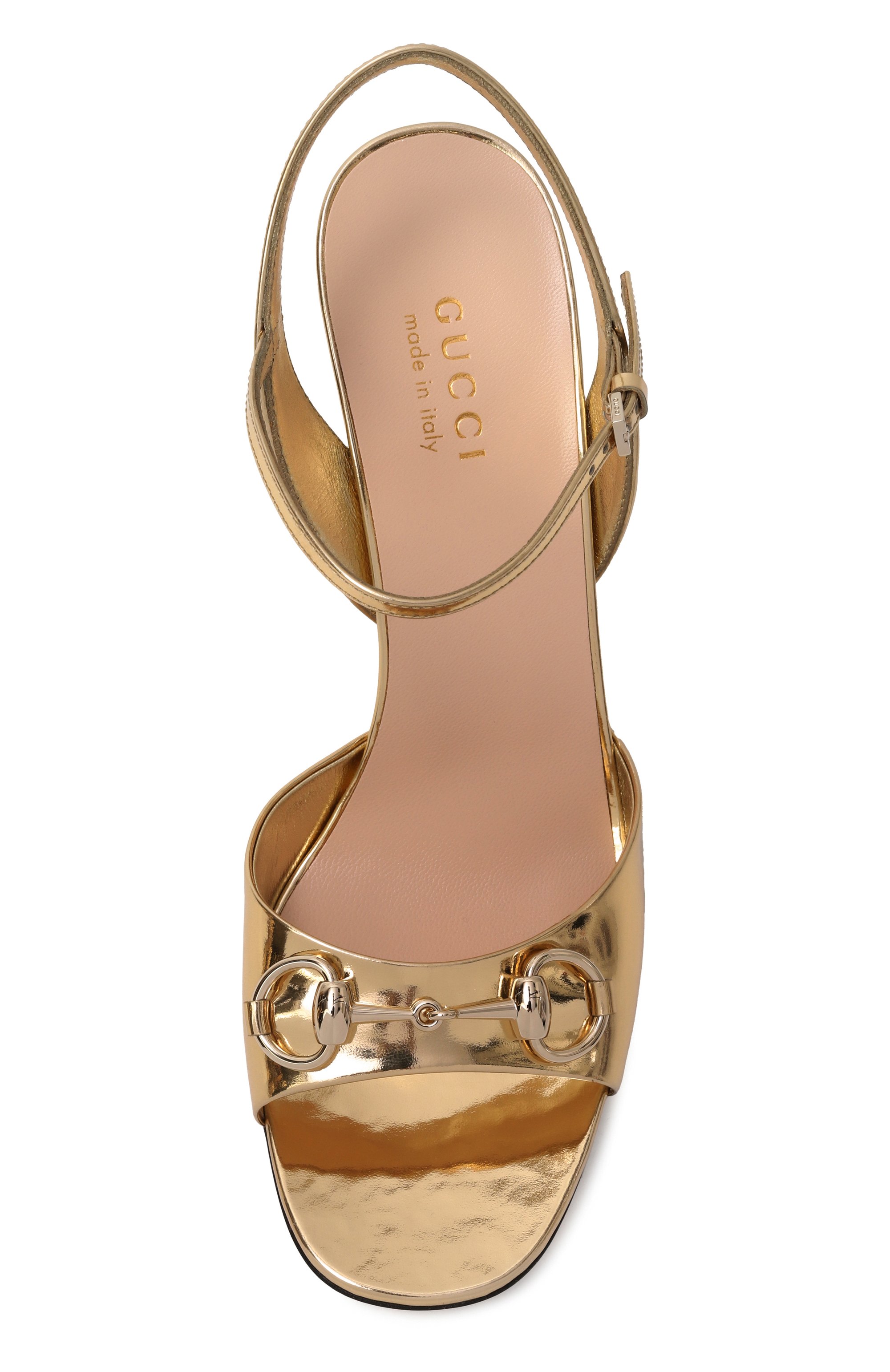 Кожаные босоножки horsebit GUCCI, арт. 816605/AABU5, фото 6